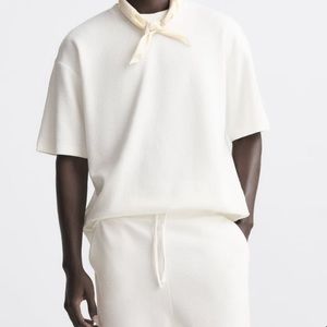 Zara Men’s Vertical Textured T-Shirt Large